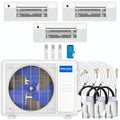 36,000 BTU 3 Zone Ceiling Cassette Ductless Air Conditioner and Heat Pump X157716