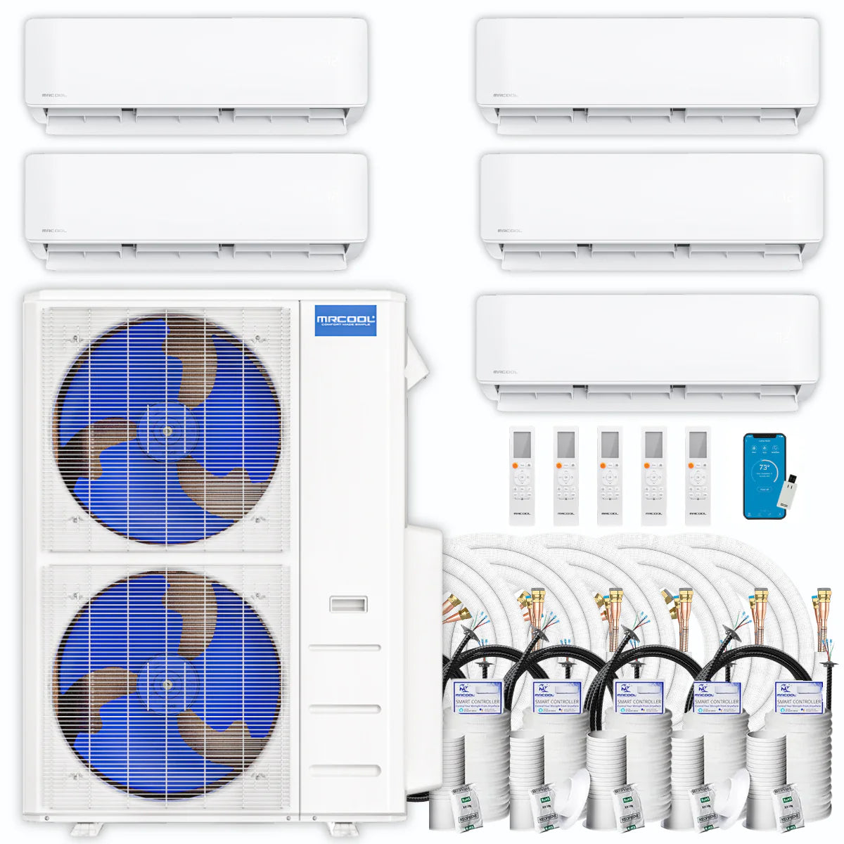 45,000 BTU 5 Zone Ductless Air Conditioner and Heat Pump L226494
