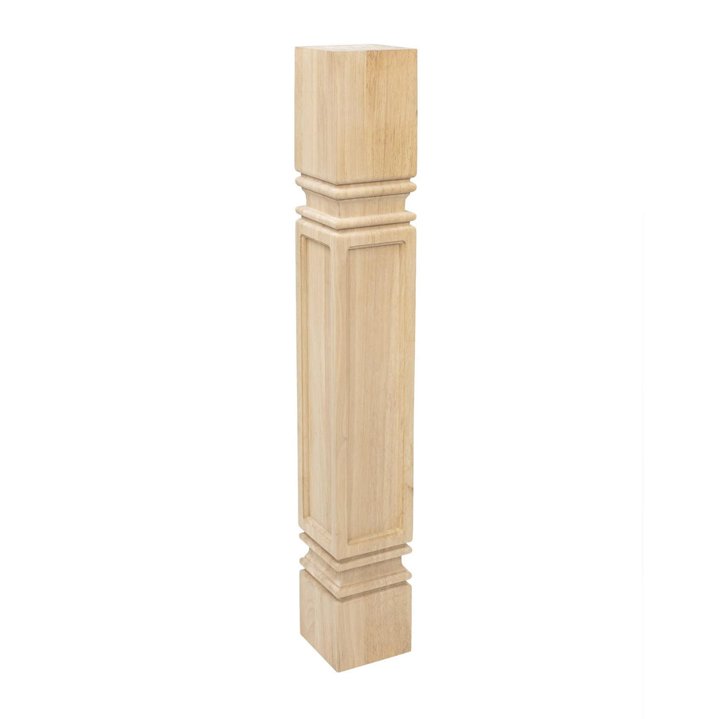 Unfinished Solid Hardwood Kitchen Island Leg O2557