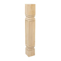 Unfinished Solid Hardwood Kitchen Island Leg O2557