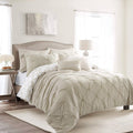 Pintuck Geo Comforter Set Full/Queen G2111