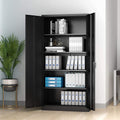 Industrial Metal Storage Cabinet with 4 Adjustable Shelves and Two Doors E5208
