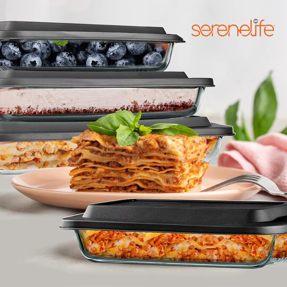 Glass Bakeware Set with PE Lid G927
