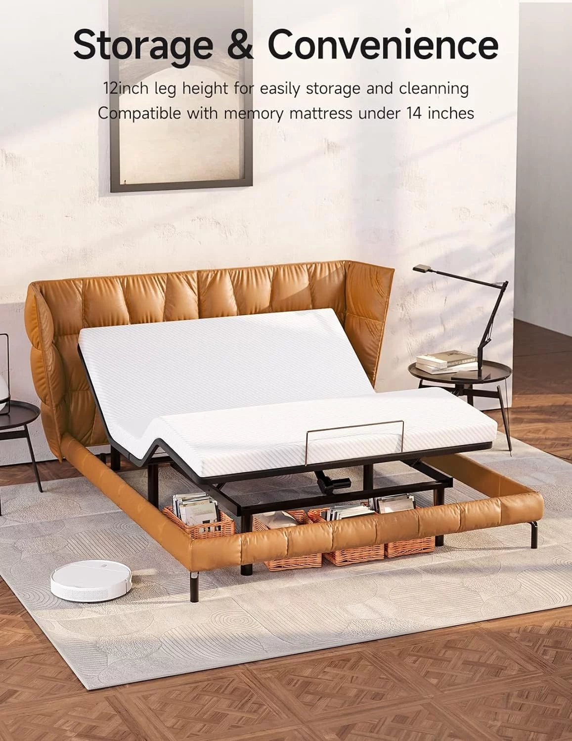 Queen Adjustable Bed Frame with Head and Foot Incline B9668