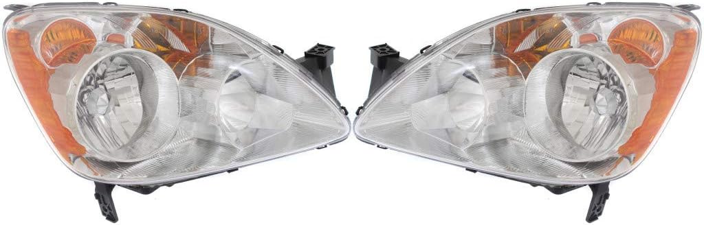 Honda CR-V Headlight Assembly 2005 2006 Pair Driver and Passenger Side K155751