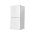 24 High Linen Side Cabinet with Two Doors in Gloss White D20401