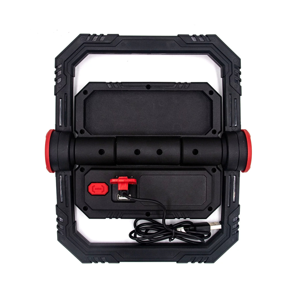 1000 Lumen Led Work Light Folding Stand Black Red Plastic W20245