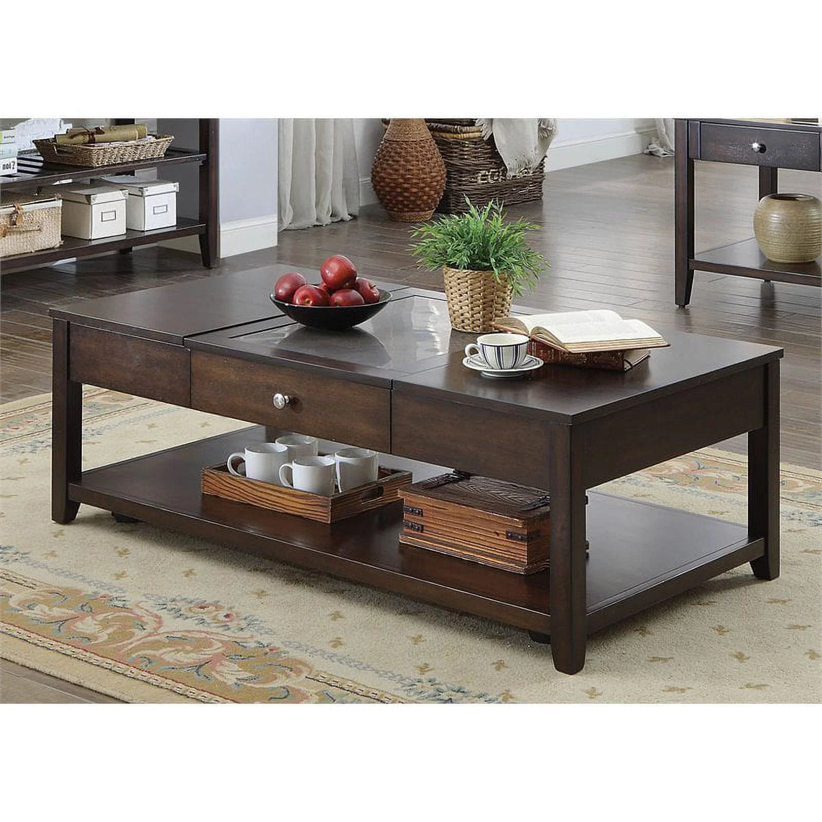 Espresso Lift-top Wood Coffee Table G50860