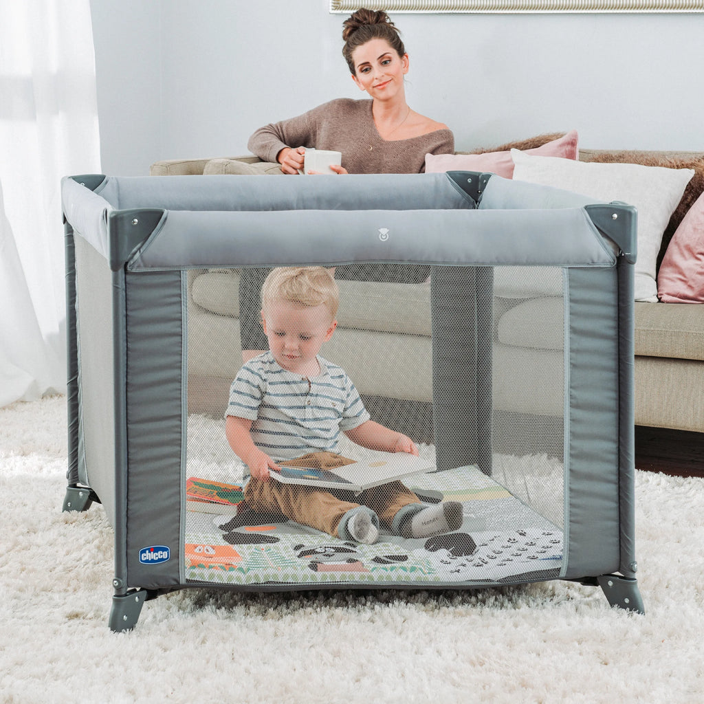 Portable Square Baby Playpen W107534