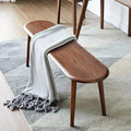 Oak Wood Dining Bench Woven Design 2-3 Seater P9340