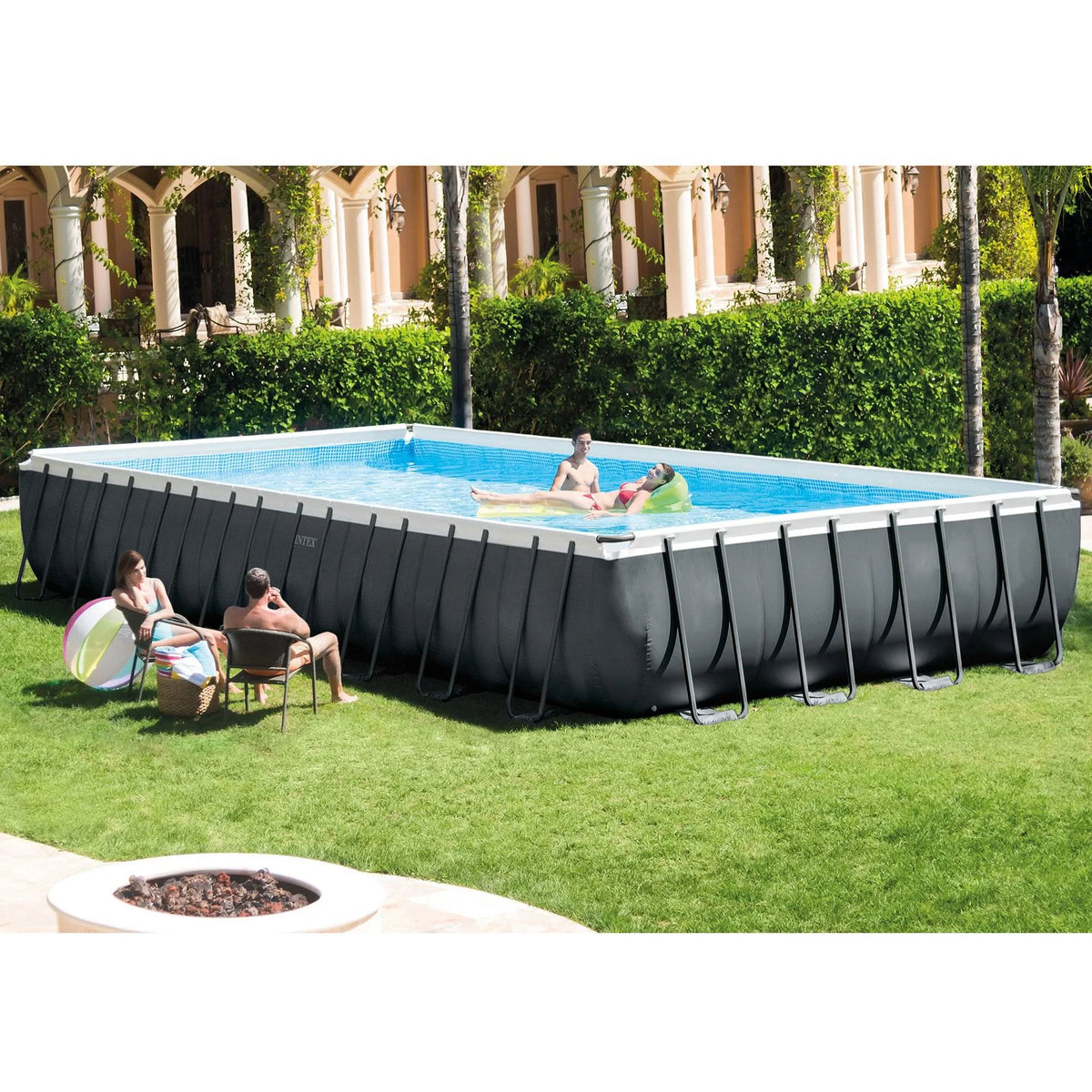 32ft x 16ft x 52in Rectangular Pool Set with Maintenance Kit U432