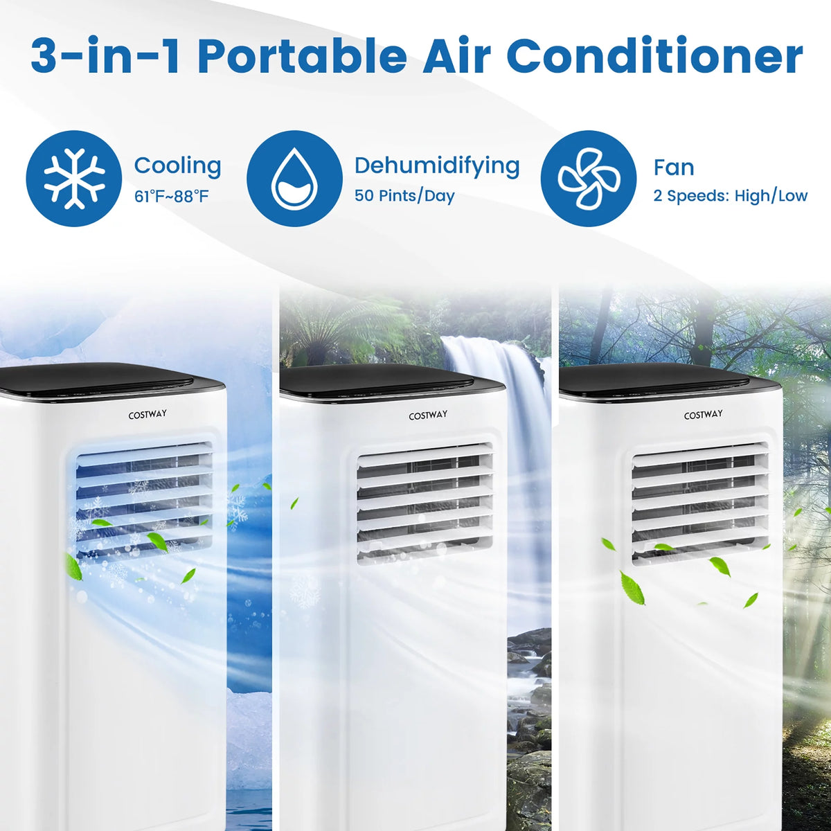 6000 BTU Portable Air Conditioner 3-in-1 G577419