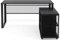 L-Shaped Computer Desk with File Cabinet L132991