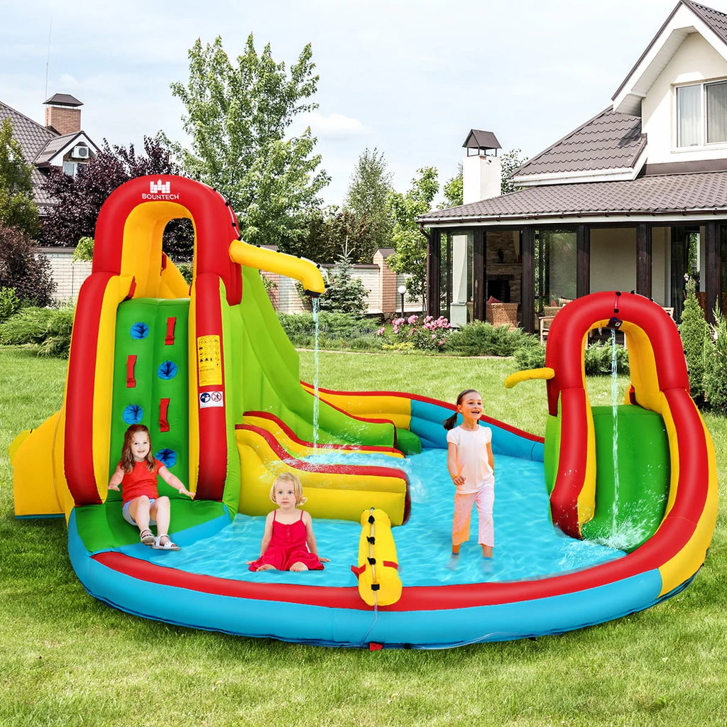 Inflatable Water Slide Park with Splash Pool S94739