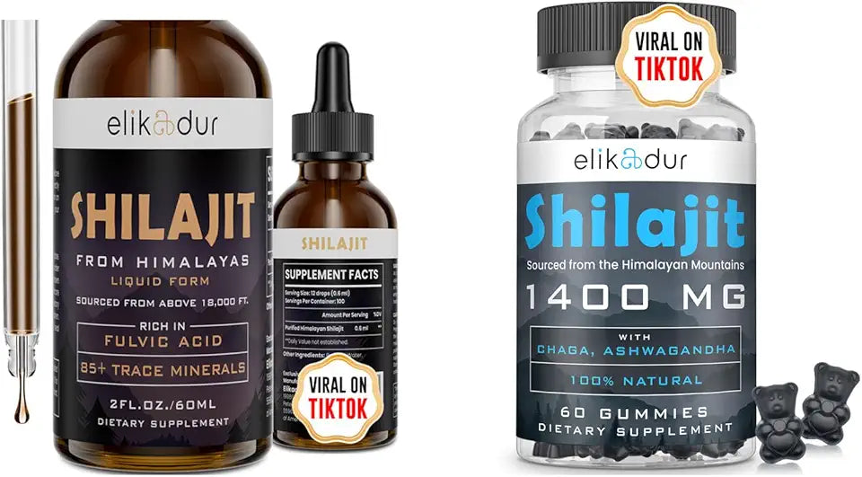 Shilajit Gummies & Liquid Drops D39779