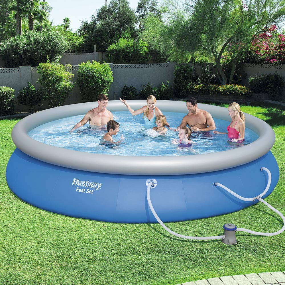 Round Above Ground Pool Set 15 ft x 33 in U871
