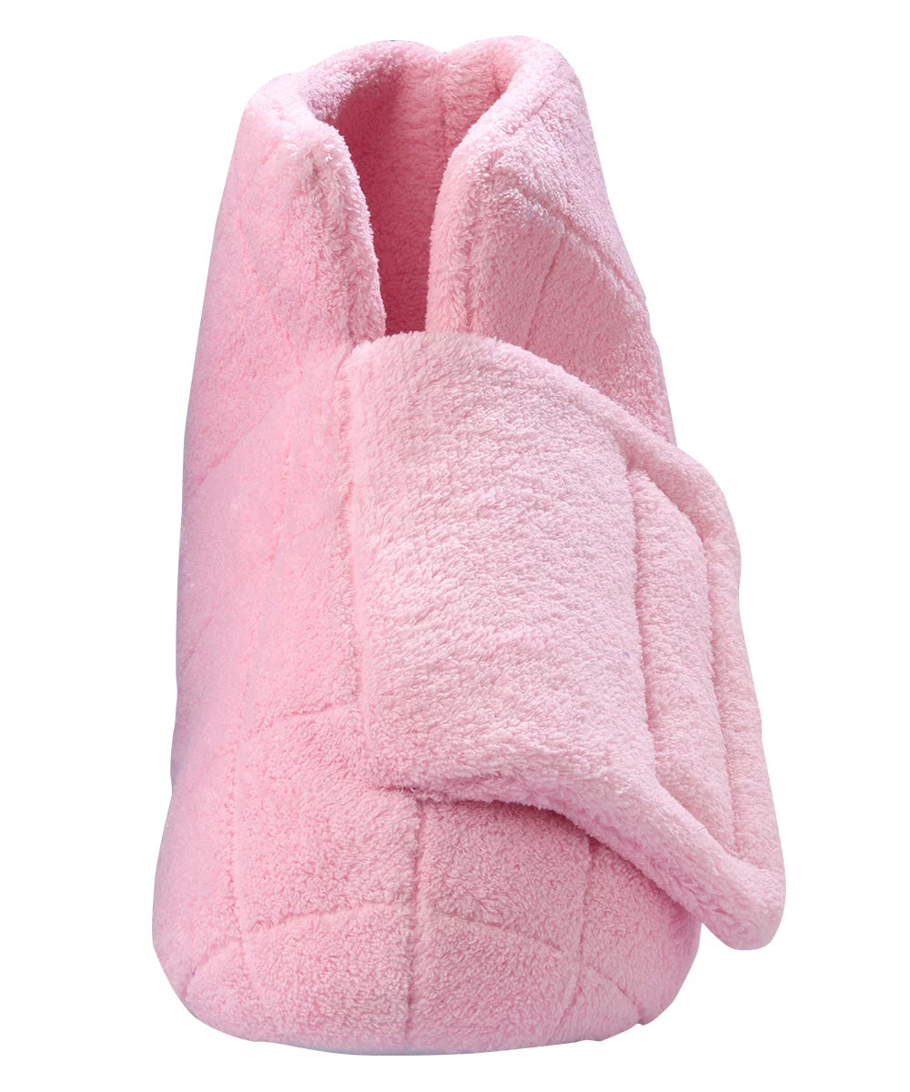 Baby Pink Extra Wide Bootie Slippers F582