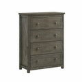 Gray 4-Drawer Wood Chest F77123