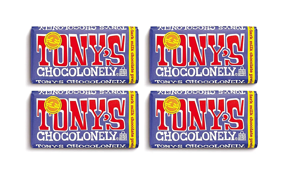 Dark Milk with Pretzel and Toffee Pack of 4 Chocolate Bars T5139