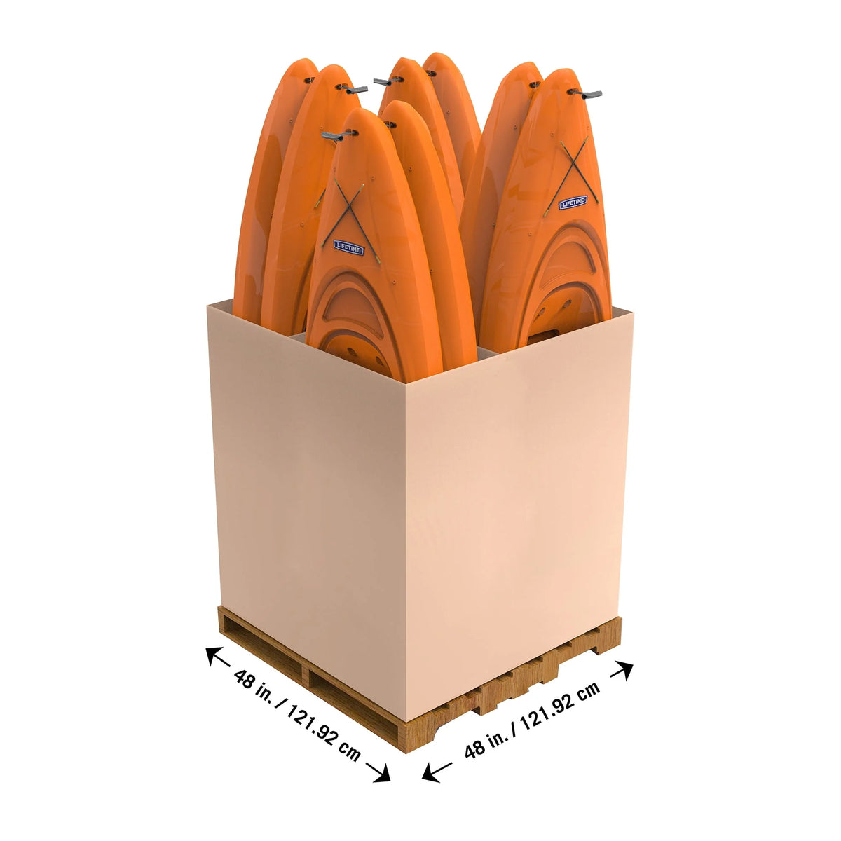 Orange 8 ft Sit-In Kayak U75335