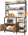 6-Tier Bakers Rack Microwave Stand with Cabinet Z4705