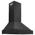 36 in. 700 CFM Black Stainless Steel Wall Mount Range Hood I256653