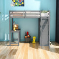Twin Size Loft Bed with Wardrobe and Desk C593763