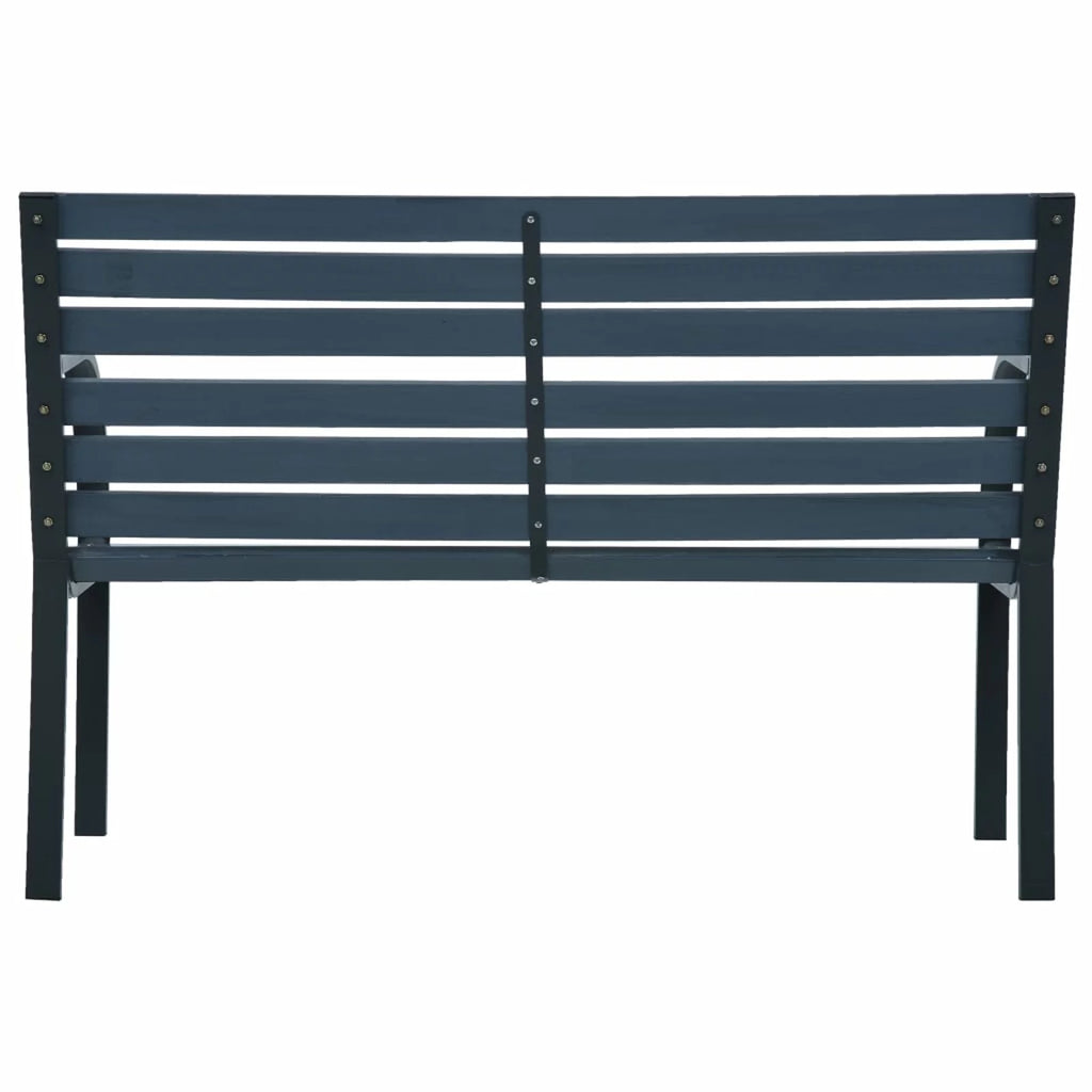 Gray Wood Slat Garden Bench W94803