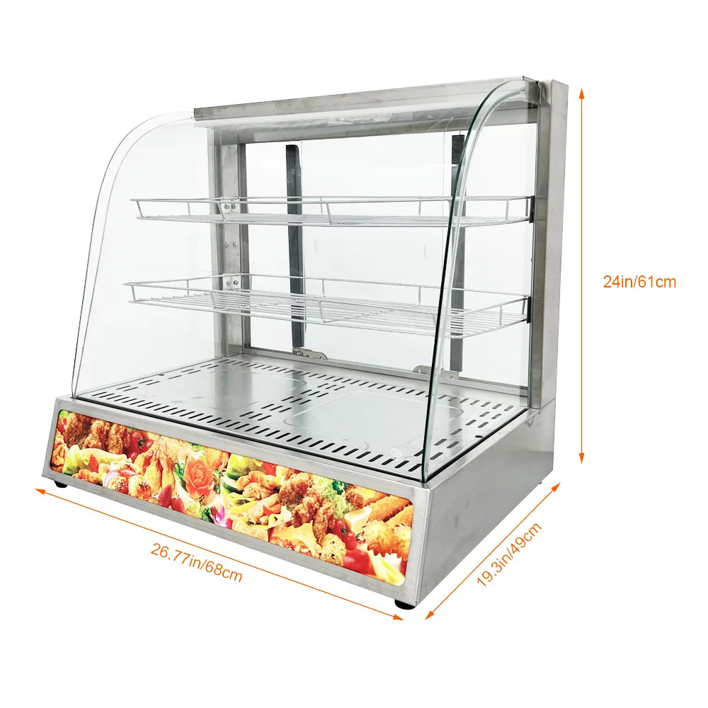 3 Layer Electric Heating Food Warmer Cabinet W579335