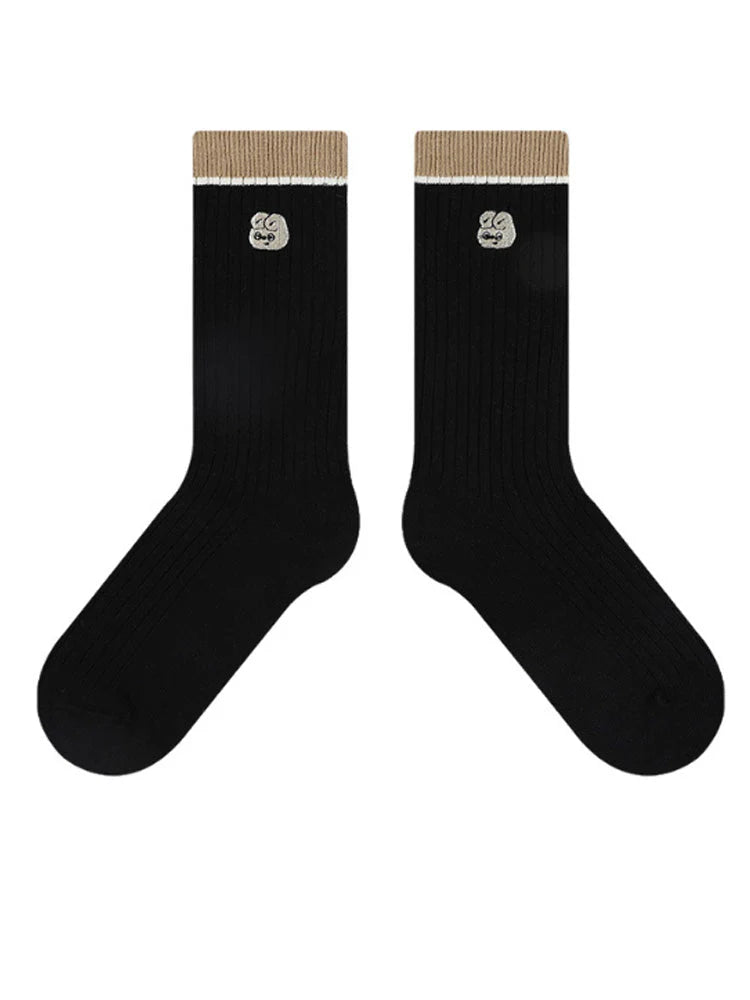 Embroidered Letter Socks E508703