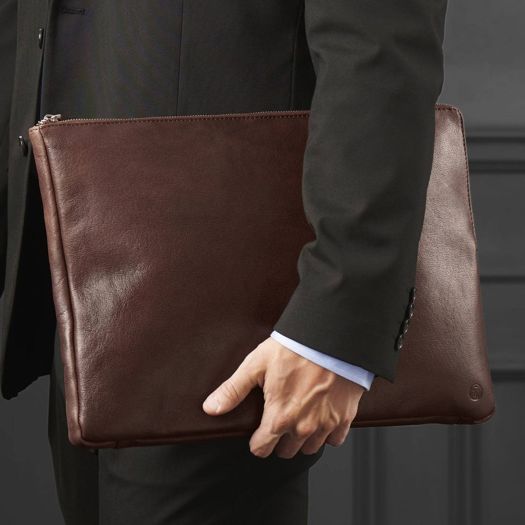 Brown Leather Laptop Sleeve N41355