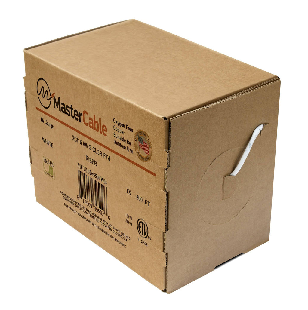 2-Conductor Pure Copper Cable 16 Gauge 500 ft E588