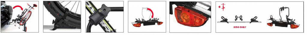 Black Towbar Bike Carrier T268358