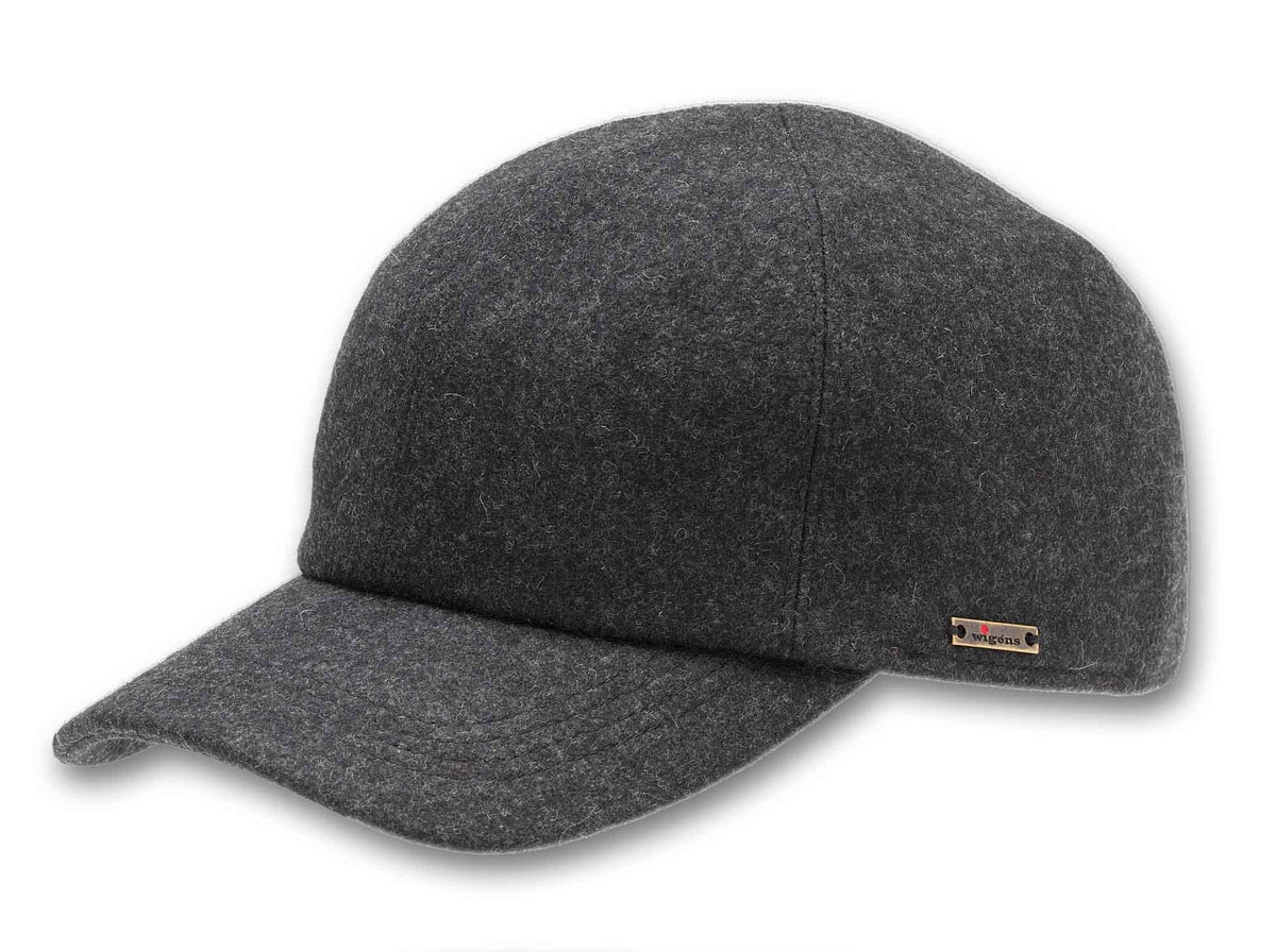 Wool Baseball Cap with Earflaps D907980