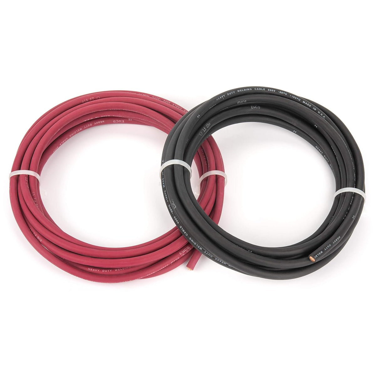 4 Gauge Welding Cable 600 Volt 10 Feet Black Red W8732