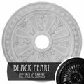 Hand-Painted Black Pearl Ceiling Medallion Y14137