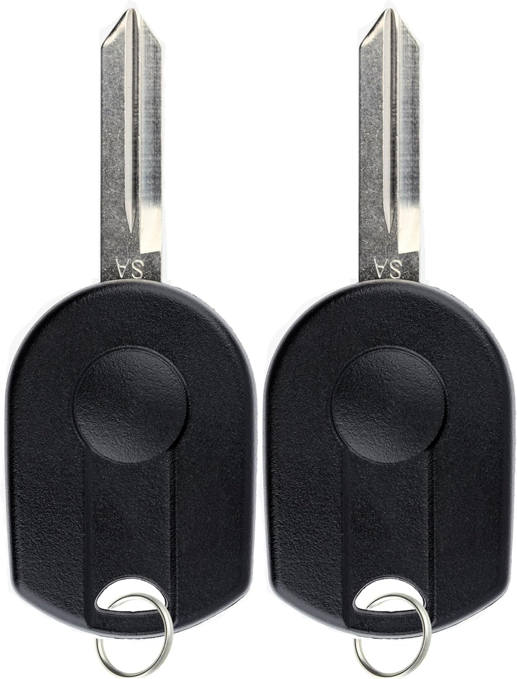 Keyless Entry Remote Control Uncut Blank Car Ignition Key Fob Replacement Pack of 2 F76212