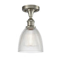 1 Light Brushed Satin Nickel Flush Mount B293965