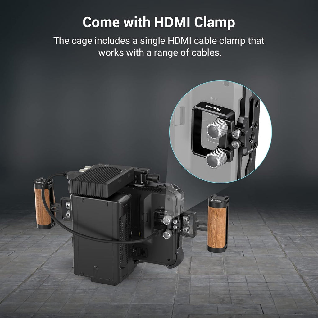 Monitor Cage with Cable Clamp, NATO Rail and Sun Hood M493