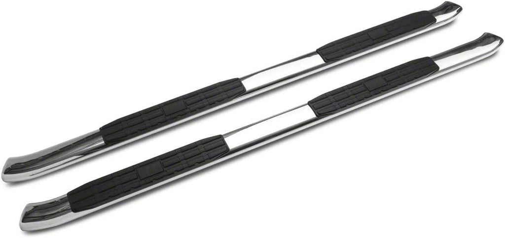 Stainless Steel 4-Inch Oval Bent End Side Step Bars I14173