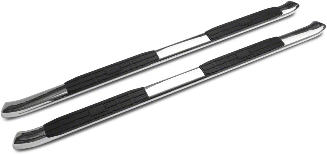 Stainless Steel 4-Inch Oval Bent End Side Step Bars I14173