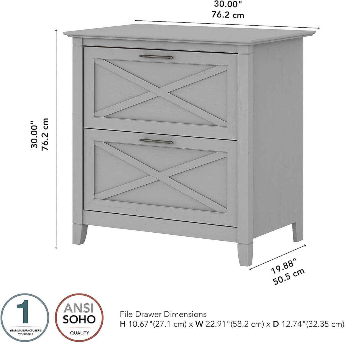 2 Drawer Lateral File Cabinet U767