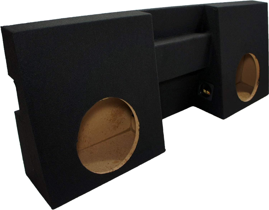 Compatible with 2005-2012 Toyota Tacoma Double Cab Dual 10 Sub Box Enclosure F759268