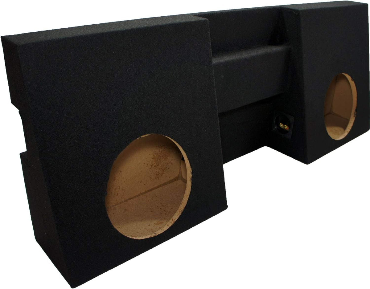 Compatible with 2005-2012 Toyota Tacoma Double Cab Dual 10 Sub Box Enclosure F759268