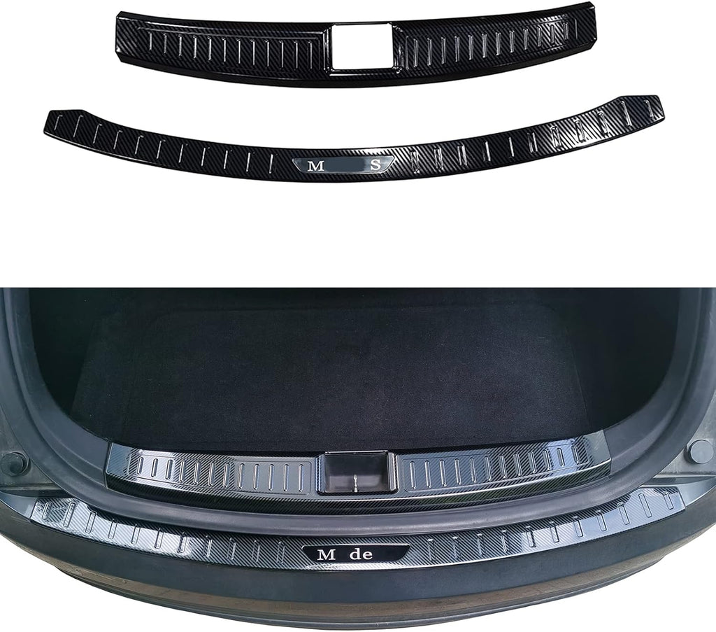 Stainless Steel Rear Trunk Bumper Protector Guard Pack of 2 V568139