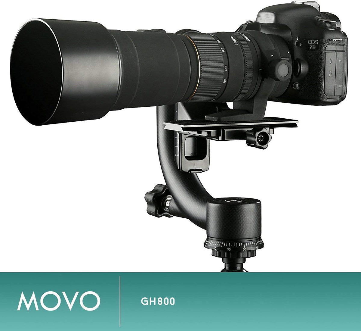 Carbon Fiber Gimbal Tripod Head with Arca-Swiss Quick-Release Plates O6026