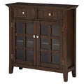 Solid Wood 36 inch Wide Rustic Storage Cabinet W2608