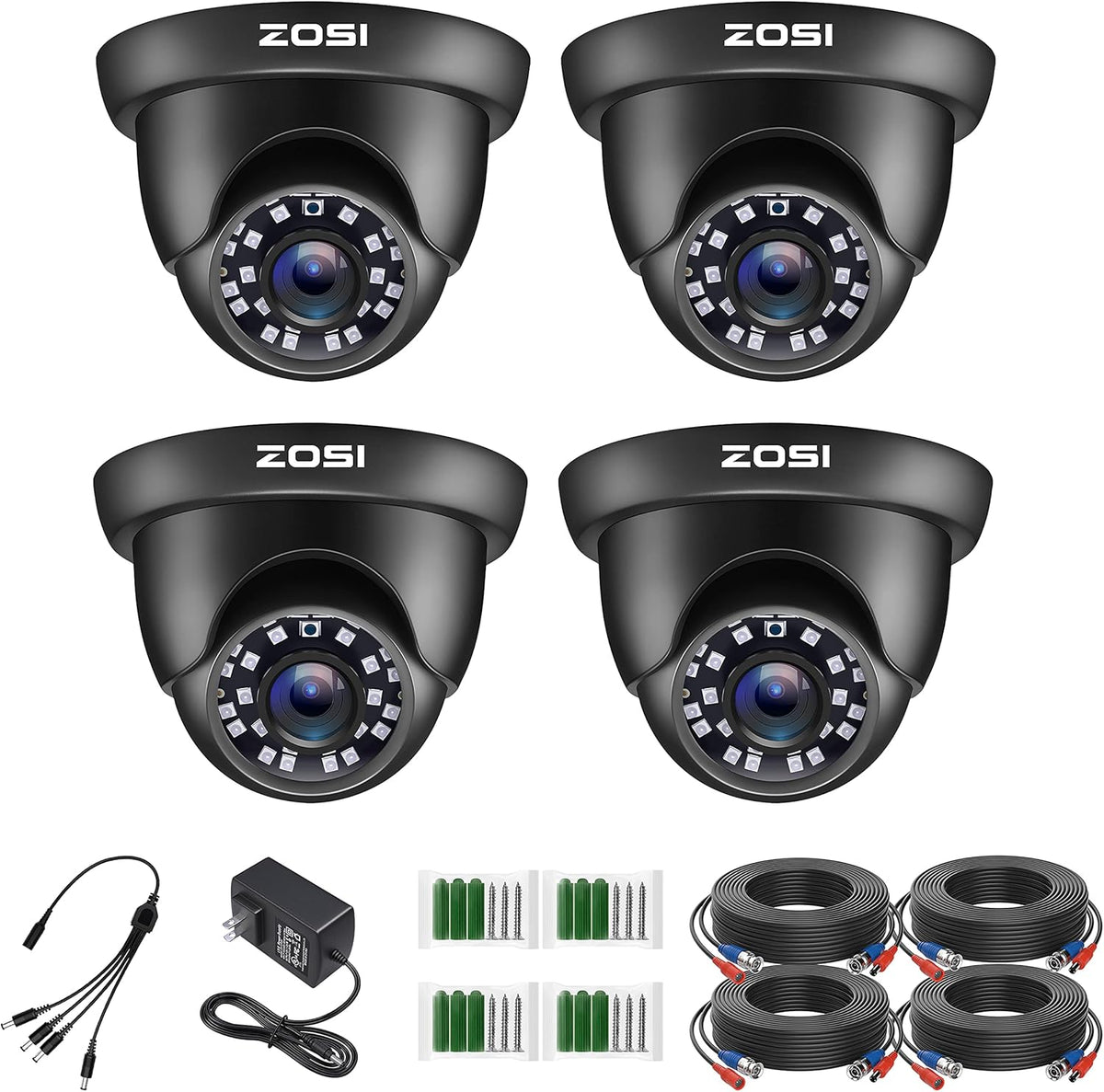 4K 8MP 4 Channel CCTV DVR and 4 x 4K Dome Camera Security Camera System F7404
