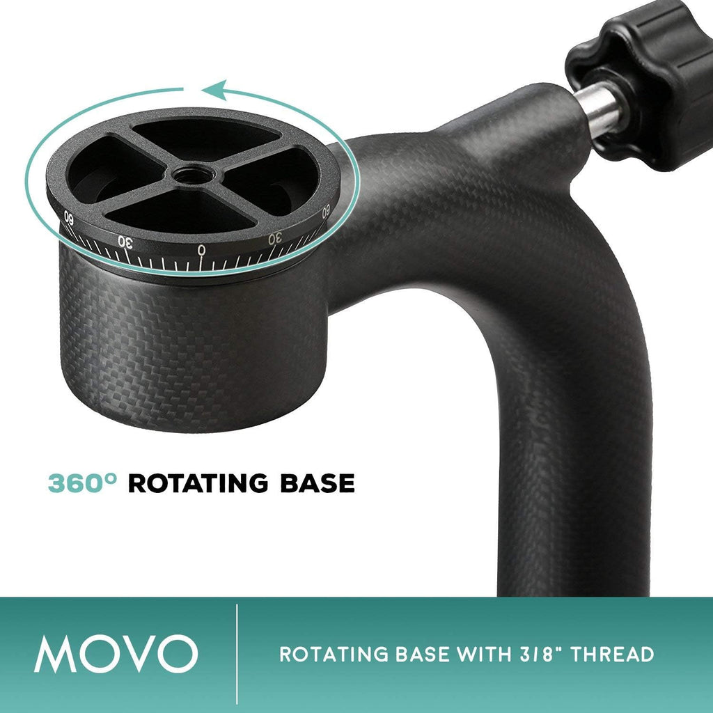 Carbon Fiber Gimbal Tripod Head with Arca-Swiss Quick-Release Plates O6026