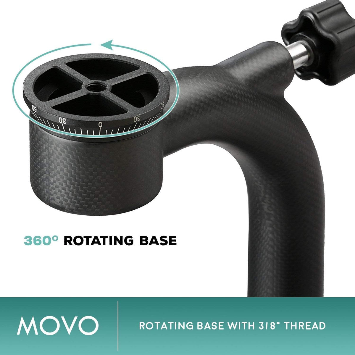 Carbon Fiber Gimbal Tripod Head with Arca-Swiss Quick-Release Plates O6026